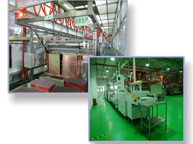 全套進(jìn)口自動(dòng)生產(chǎn)線，自有各種表面處理設(shè)備